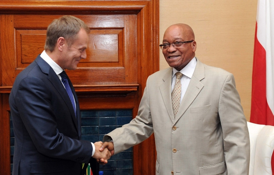 Premier Tusk spotkał się z prezydentem RPA