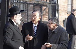 Ban Ki Mun zwiedził były obóz Auschwitz