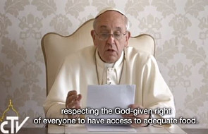 Papież: można by nakarmić wszystkich ludzi