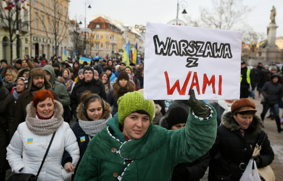 Manifestacja poparcia dla integracji Ukrainy z UE