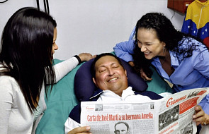 Zdjęcie prezydenta Chaveza po operacji