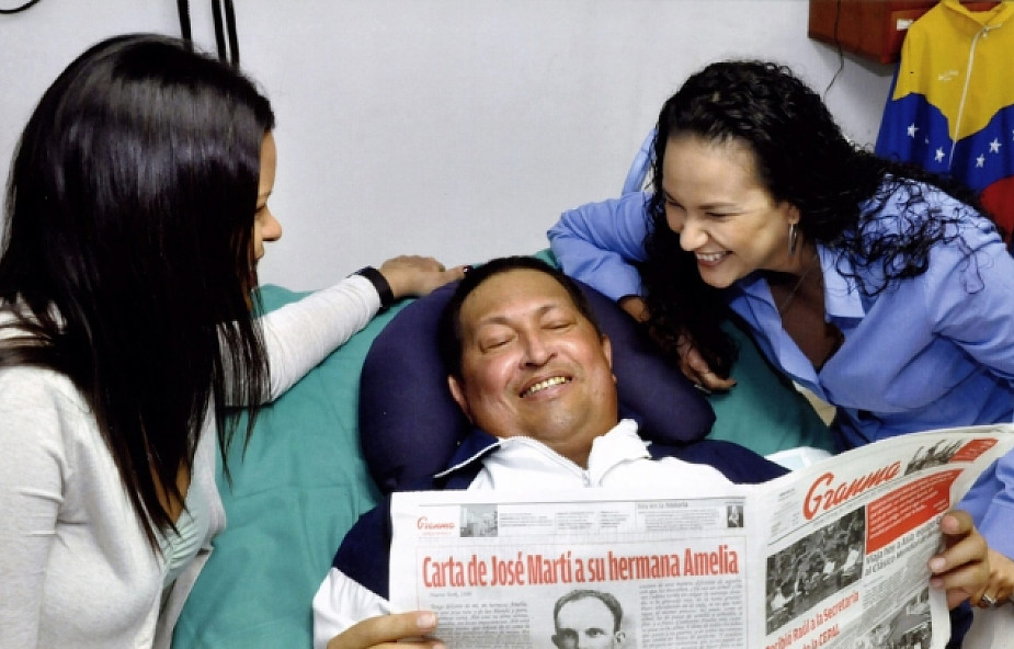 Zdjęcie prezydenta Chaveza po operacji