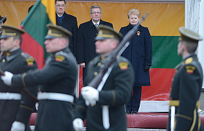 Prezydent Komorowski przybył do Wilna