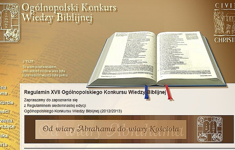 Dziś Ogólnopolski Konkurs Wiedzy Biblijnej