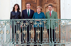 Merkel i Cameron z rodzinami w Berlinie