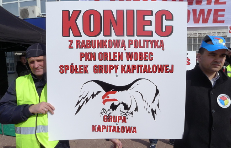 Protest w PKN Orlen - związki grożą strajkiem
