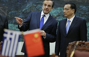 Premier Grecji podczas wizyty w Chinach