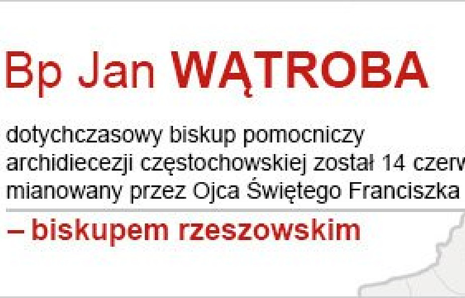 Bp Jan Wątroba - nowy biskup rzeszowski
