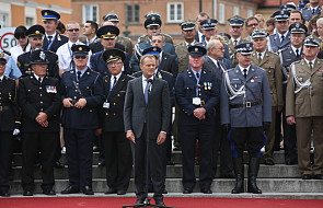Premier Tusk spotkał się z policjantami