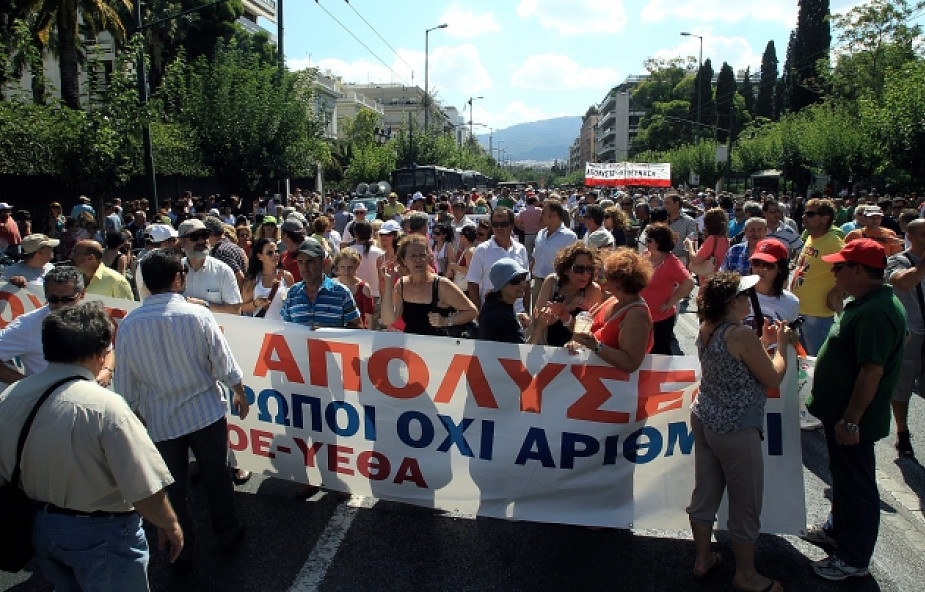 Na Akropolu protest przeciwko zwolnieniom