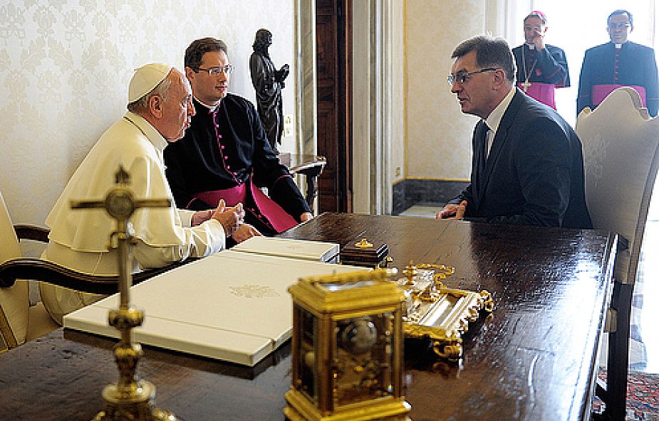 Papież z premierem Litwy o pokoju w Syrii