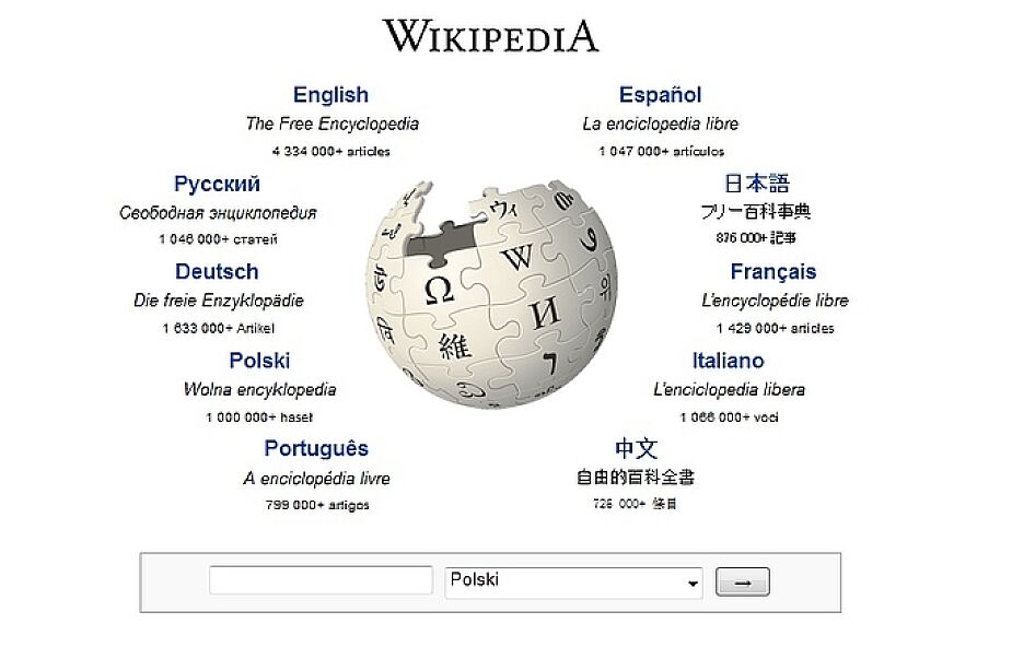 Ponad milion haseł w polskiej Wikipedii