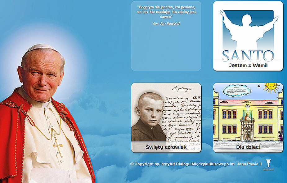 Interaktywny portal o św. Janie Pawle II