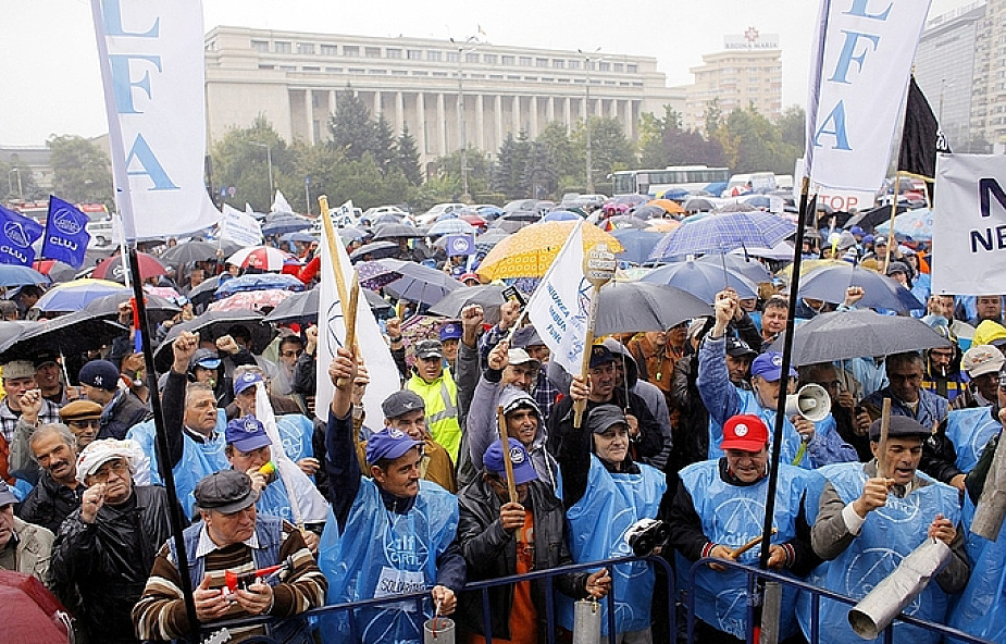 Rumuni protestują przeciw niskim płacom