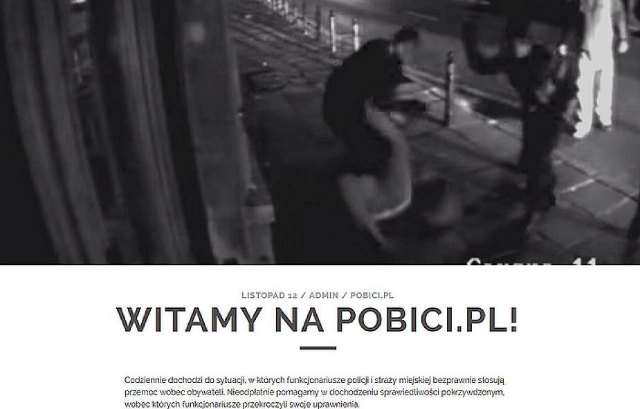 "pobici.pl" serwis ofiar "bezprawia policji"