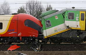 Zderzenie dwóch pociągów w Warszawie