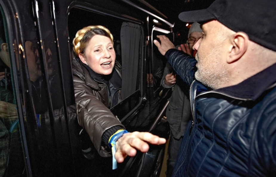 Julia Tymoszenko na wolności, jedzie na Majdan