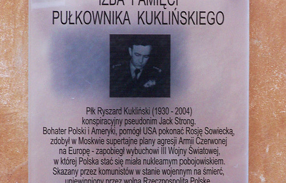 Uchwała upamiętniająca płk. Kuklińskiego
