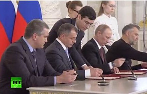 Putin podpisał traktat o przyjęciu Krymu do Rosji