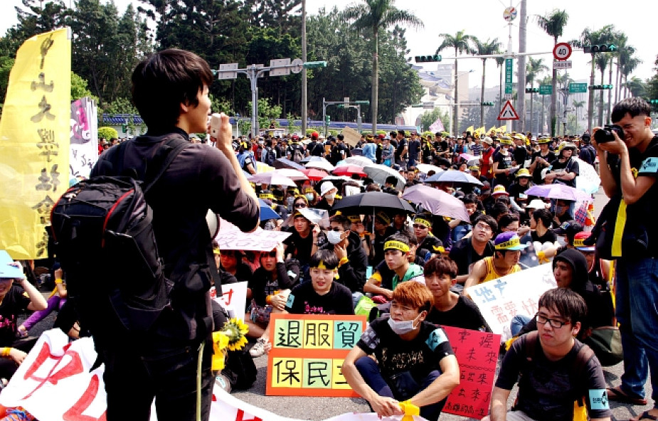 Tajwan: masowe protesty przeciw Chinom