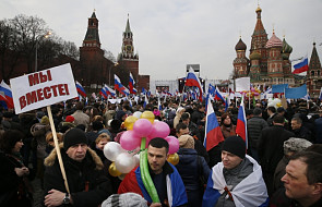 W Moskwie manifestacja poparcia dla Krymu