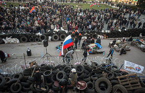 Separatyści w Doniecku wzmacniają barykady