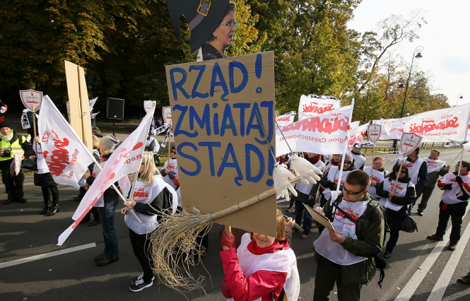Warszawa: protest ZNP i oświatowa "S"