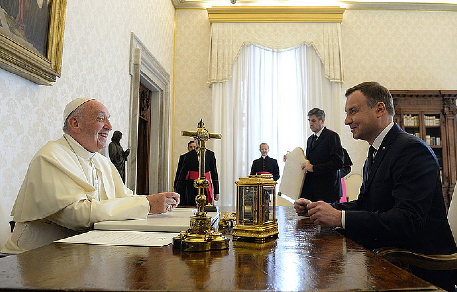 Prezydent Duda na audiencji u papieża Franciszka