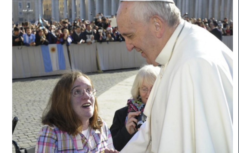 Śmiertelnie chora kobieta spotkała Papieża