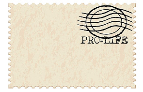 Obrońca życia na znaczkach pocztowych