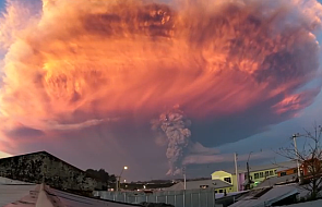Spektakularna erupcja wulkanu w Chile