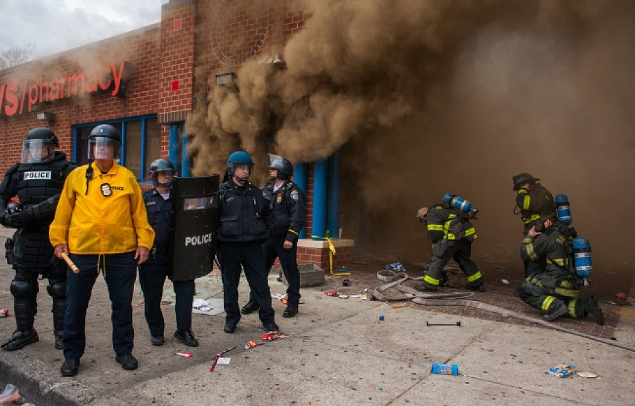 USA: zamieszki w Baltimore - wprowadzono stan wyjątkowy
