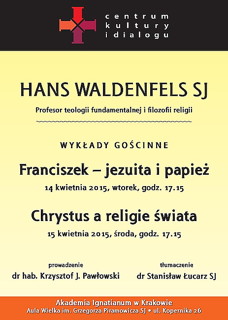 Hans Waldenfels SJ - wykłady gościnne - zdjęcie w treści artykułu