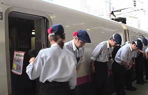 Sprzątanie pociągu w mistrzowskim stylu [VIDEO]