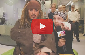 Jack Sparrow odwiedził szpital dla chorych dzieci