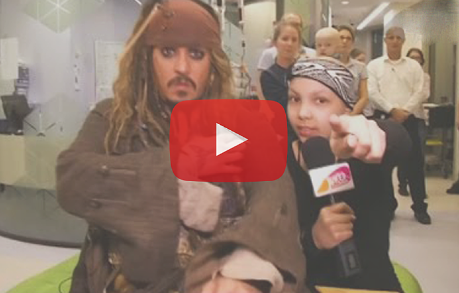 Jack Sparrow odwiedził szpital dla chorych dzieci
