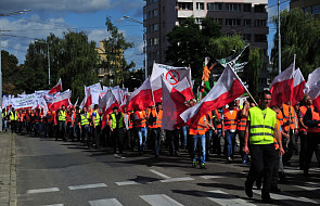 Protest dwóch tys. pracowników leśnych w Szczecinie