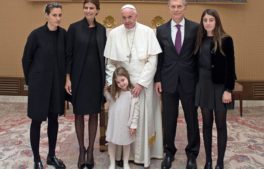 Papież przyjął prezydenta Argentyny z rodziną