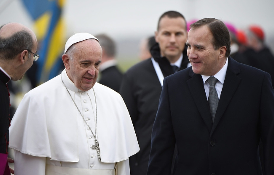 Papież Franciszek przybył do Szwecji