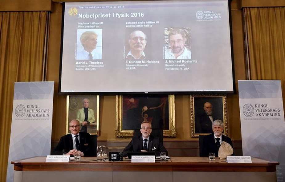Sztokholm: przyznano Nagrodę Nobla z fizyki