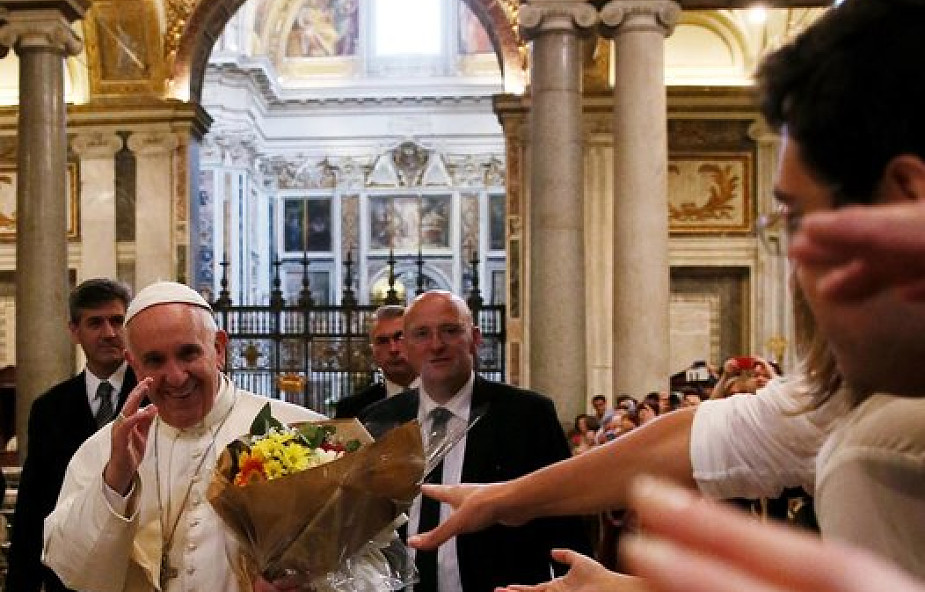 Papież odwiedził bazylikę Santa Maria Maggiore