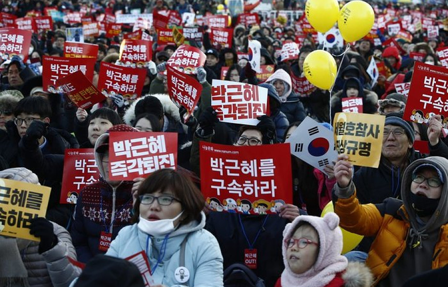 Korea Płd.: demonstracja w Seulu przeciwko prezydent Park