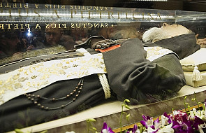 Nietknięte ciało ojca Pio w Rzymie