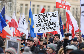 Warszawa: Tysiące osób domagało się publikacji wyroku TK