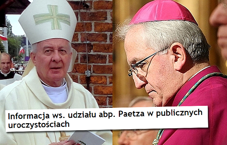 Reakcja Nuncjusza Apostolskiego ws. abpa Paetza