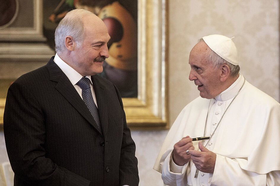 Papież przyjął na audiencji prezydenta Białorusi [GALERIA] - zdjęcie w treści artykułu nr 1