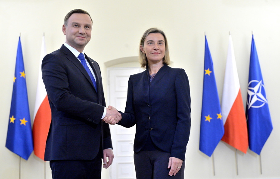 Duda i Mogherini o współpracy między UE i NATO