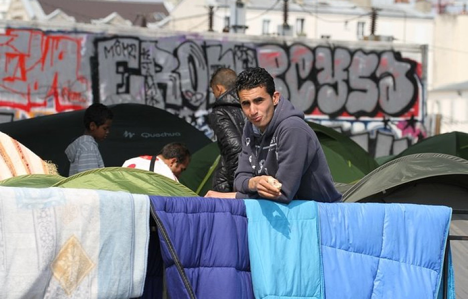 Ewakuowano obozowisko migrantów w Paryżu