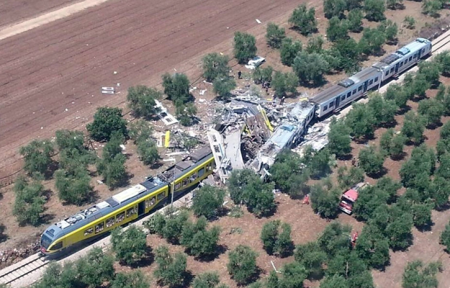 Włochy: 20 osób zginęło w zderzeniu pociągów