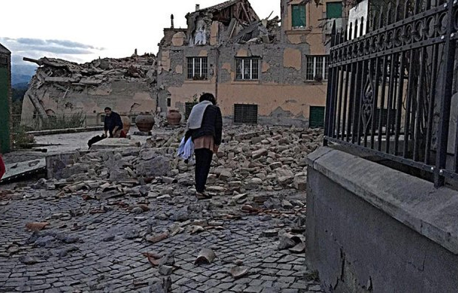 Silne trzęsienie ziemi w środkowej części Włoch